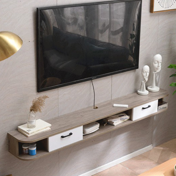 Scandinavian Wall-mounted TV Stand Engineered Wood TV Cabinet