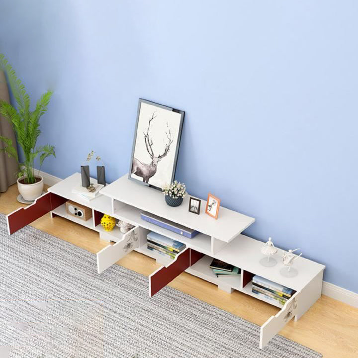 Scandinavian TV Media Stand Engineered Wood TV Stand Console