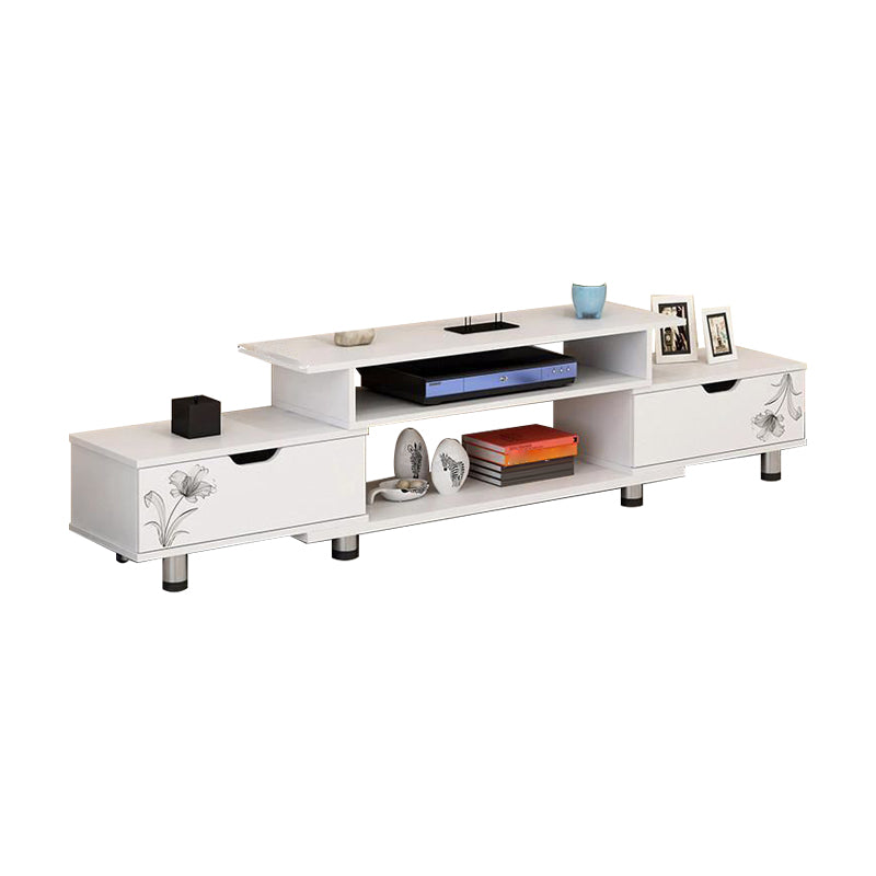 Scandinavian TV Media Stand Engineered Wood TV Stand Console