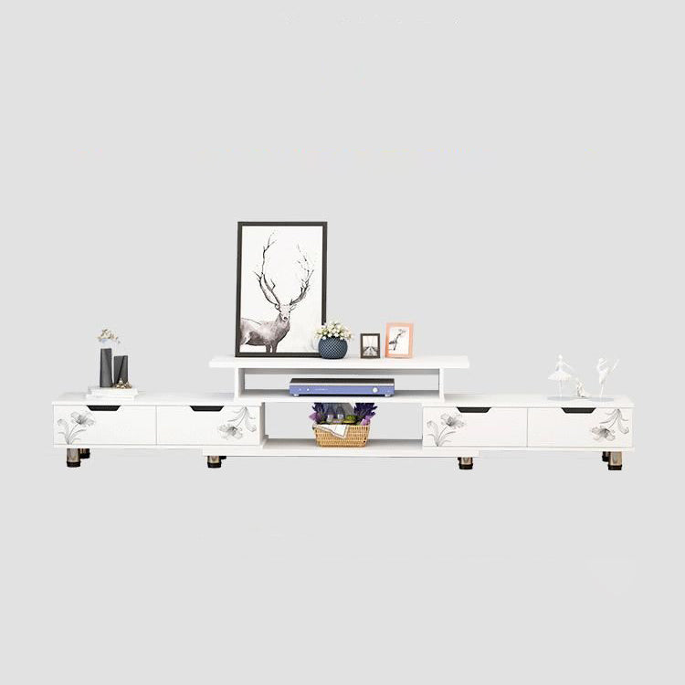 Scandinavian TV Media Stand Engineered Wood TV Stand Console