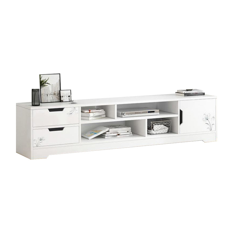 Scandinavian TV Media Stand Engineered Wood TV Stand Console