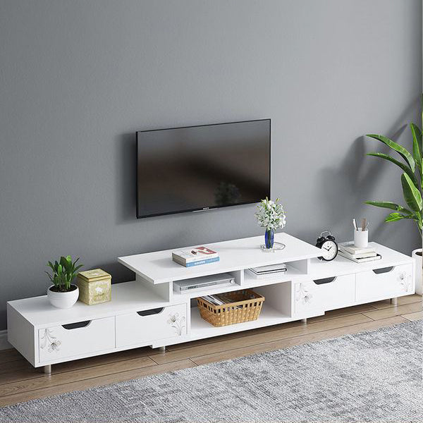 Scandinavian TV Media Stand Engineered Wood TV Stand Console