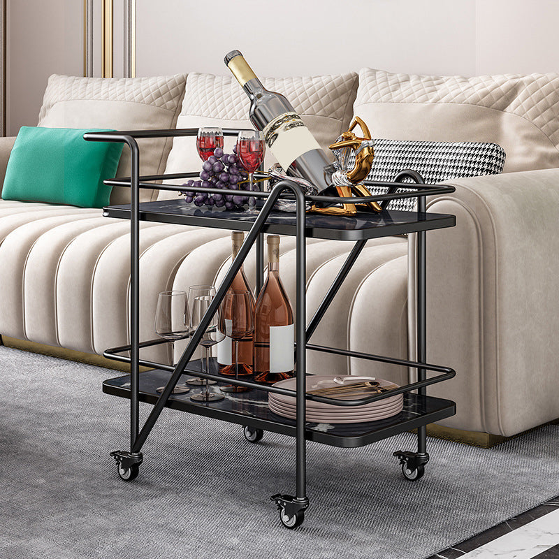29.92" High Rolling Contemporary Prep Table Metal Prep Table for Kitchen