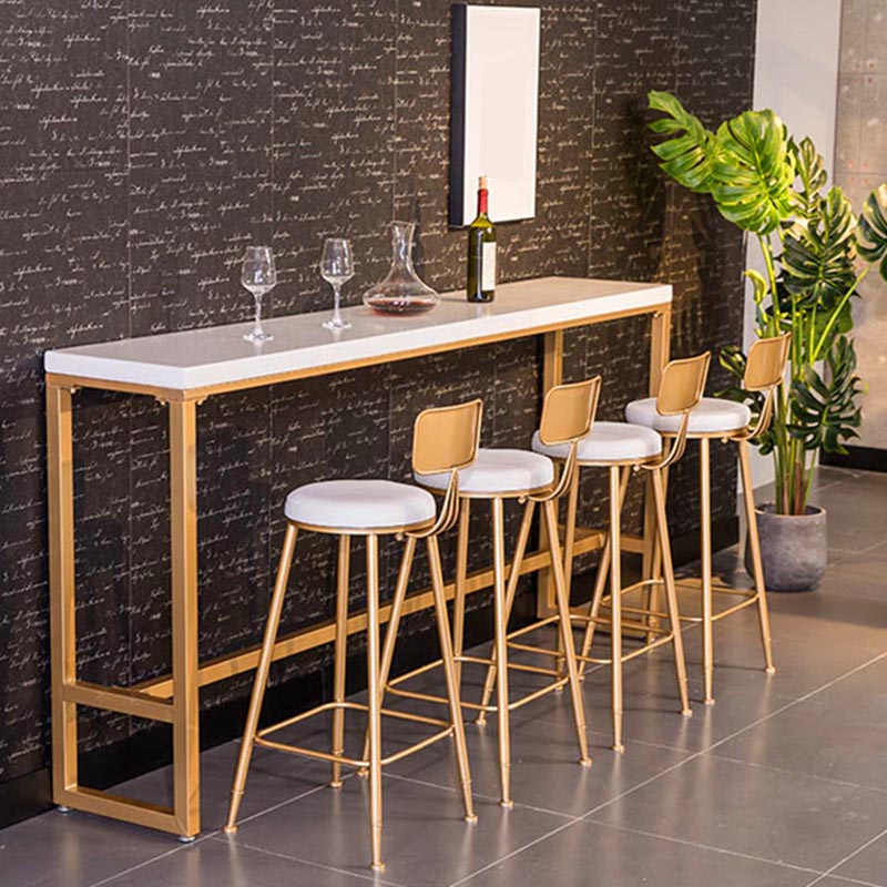 Bar Height Pub Table Contemporary Wood Rectangle Indoor Counter Wine Table