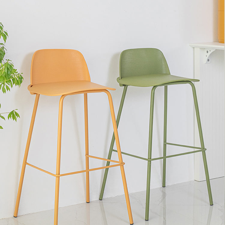 Modern Style Metal Bar-stool Plastic Counter Bar Stool for Kitchen