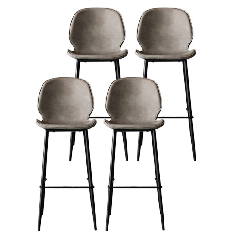 Modern Style Metal Bar-stool Leather Counter Bar Stool for Kitchen Bar