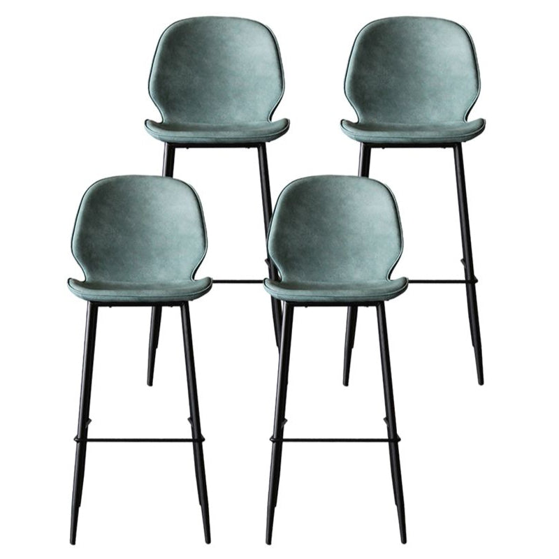 Modern Style Metal Bar-stool Leather Counter Bar Stool for Kitchen Bar