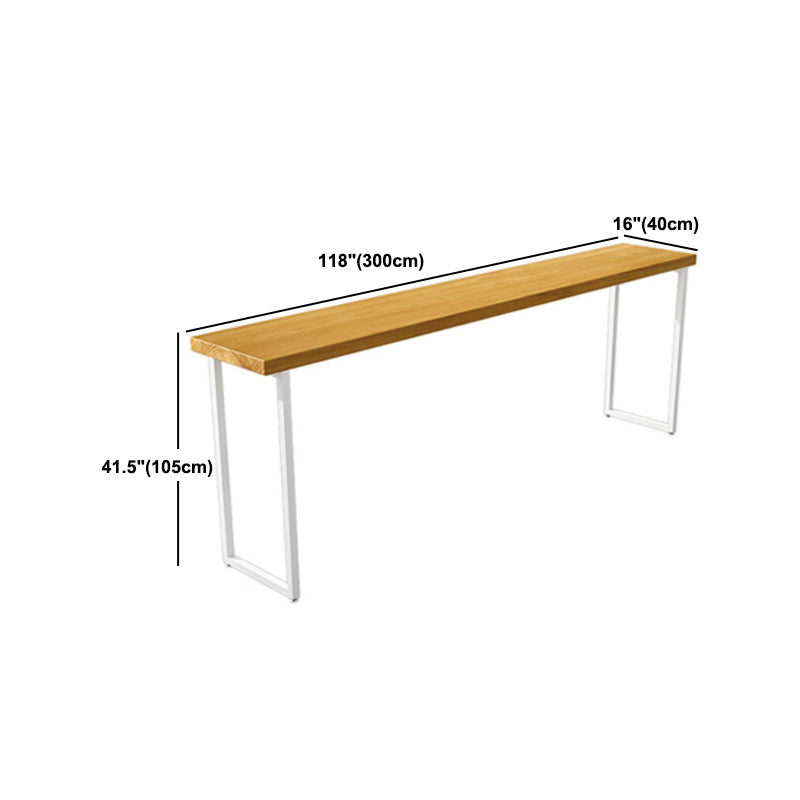 Luxury Rectangle Solid Wood Bar Table Set 1/5/9 Pieces Counter Table with High Stools
