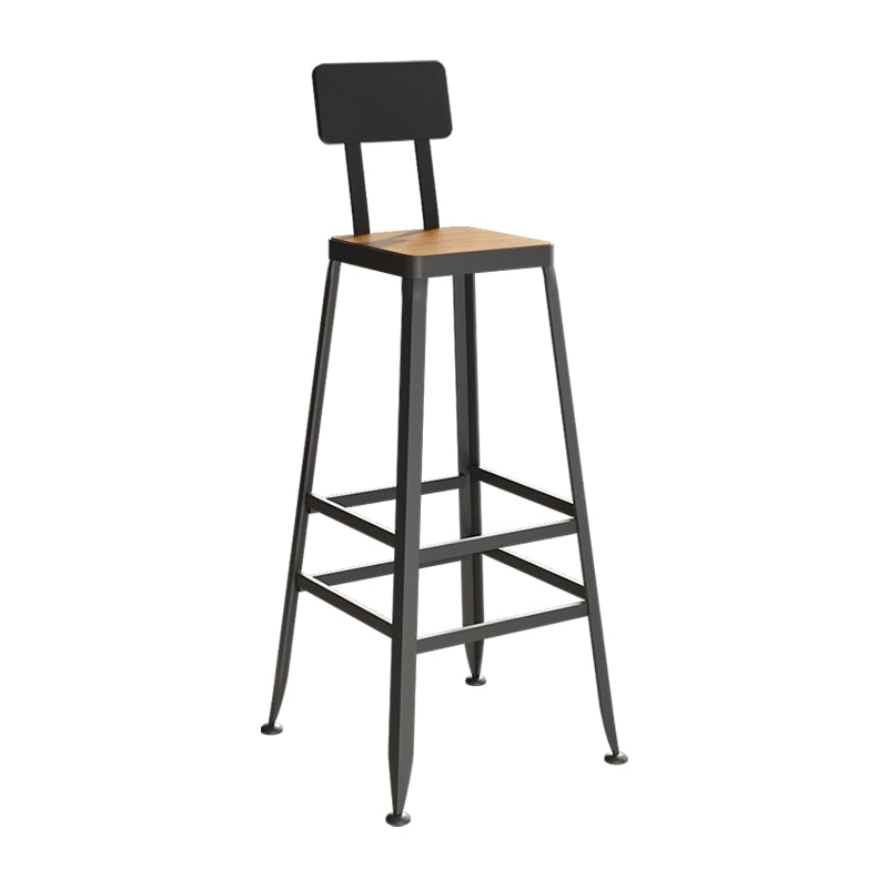 1/5/9 Pieces Industrial Iron Bar Table Set Pine Wood Bistro Set with Footrest