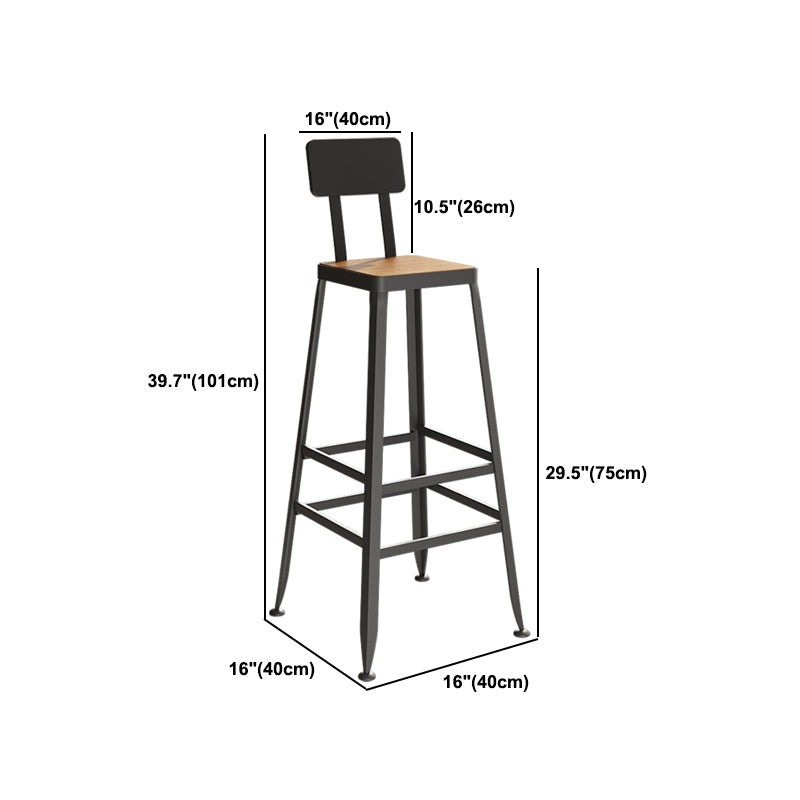 1/5/9 Pieces Industrial Iron Bar Table Set Pine Wood Bistro Set with Footrest