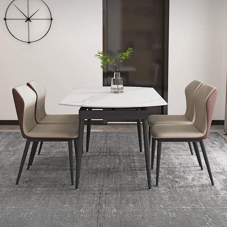 Contemporary Style Sintered Stone Dining Round Table Set 1/4/5/7 Pieces Dining Set