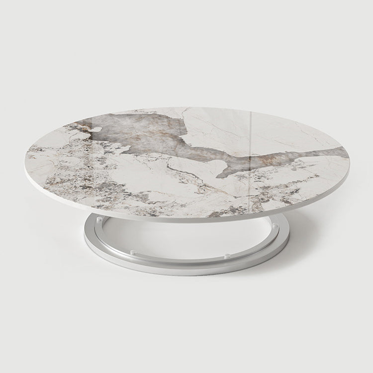 Modern Round Dining Table Set 1/2/5/9 Pieces Dinette Set with Sintered Stone Top