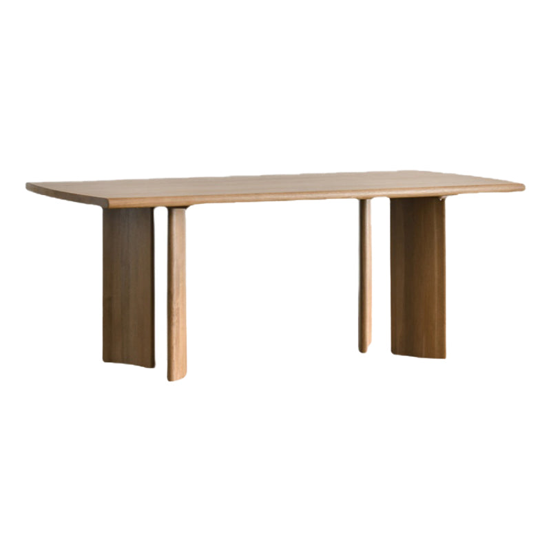Rectangle Solid Wood Dining Table Modern 4 Legs Dining Room Table