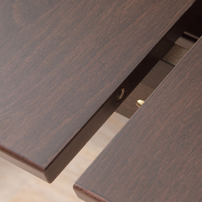 Extendable Modern Beech Wood Table for Restaurant Rectangle Dining Table with 4 Legs