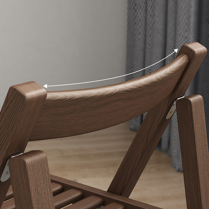 Modern Wood Dining Room Chair Armless Folding Side Chair for Home Use