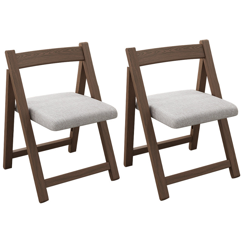 Modern Wood Dining Room Chair Armless Folding Side Chair for Home Use