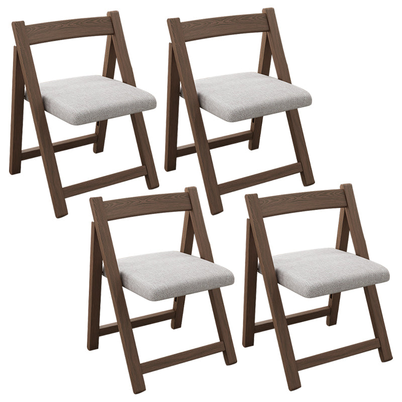 Modern Wood Dining Room Chair Armless Folding Side Chair for Home Use