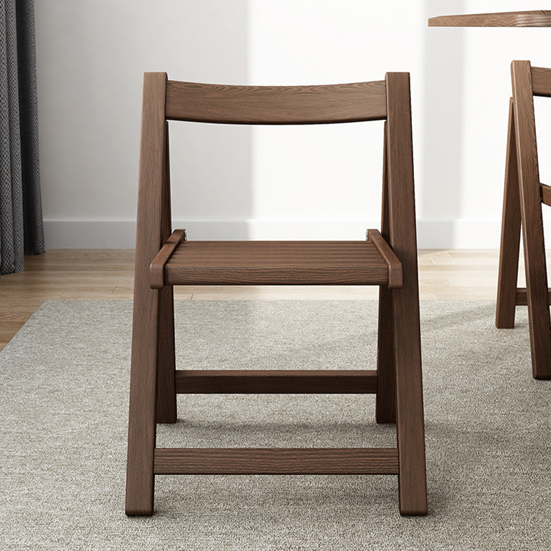 Modern Wood Dining Room Chair Armless Folding Side Chair for Home Use