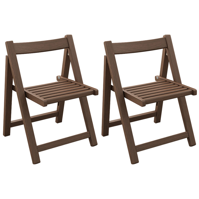 Modern Wood Dining Room Chair Armless Folding Side Chair for Home Use