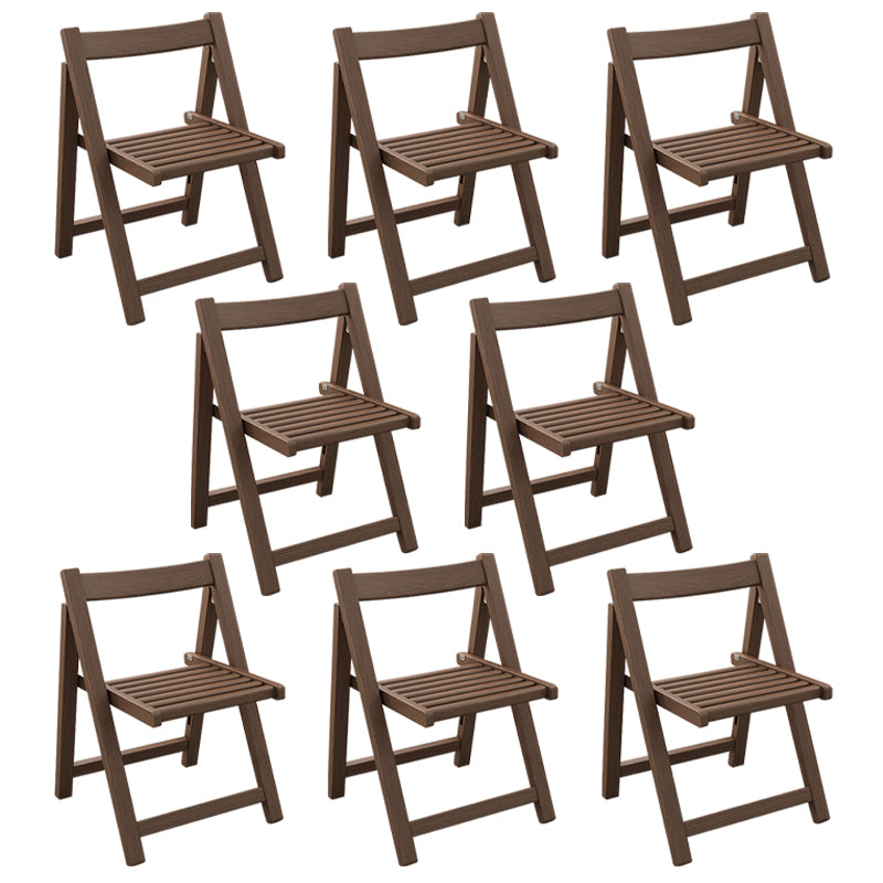 Modern Wood Dining Room Chair Armless Folding Side Chair for Home Use