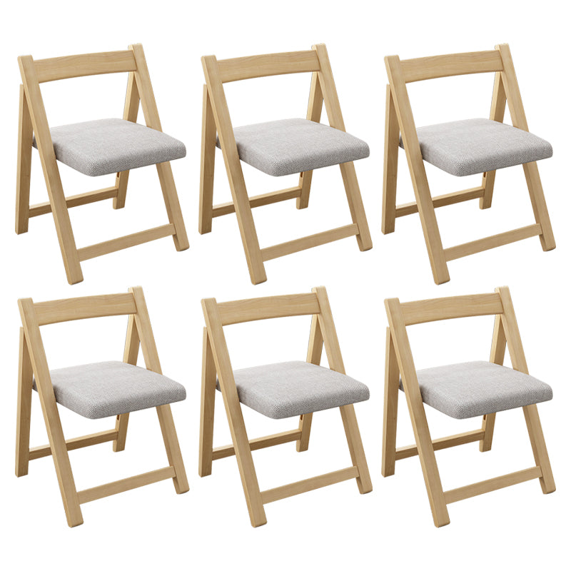 Modern Wood Dining Room Chair Armless Folding Side Chair for Home Use