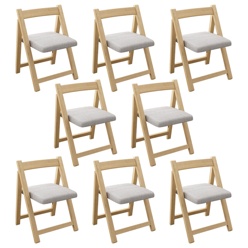 Modern Wood Dining Room Chair Armless Folding Side Chair for Home Use
