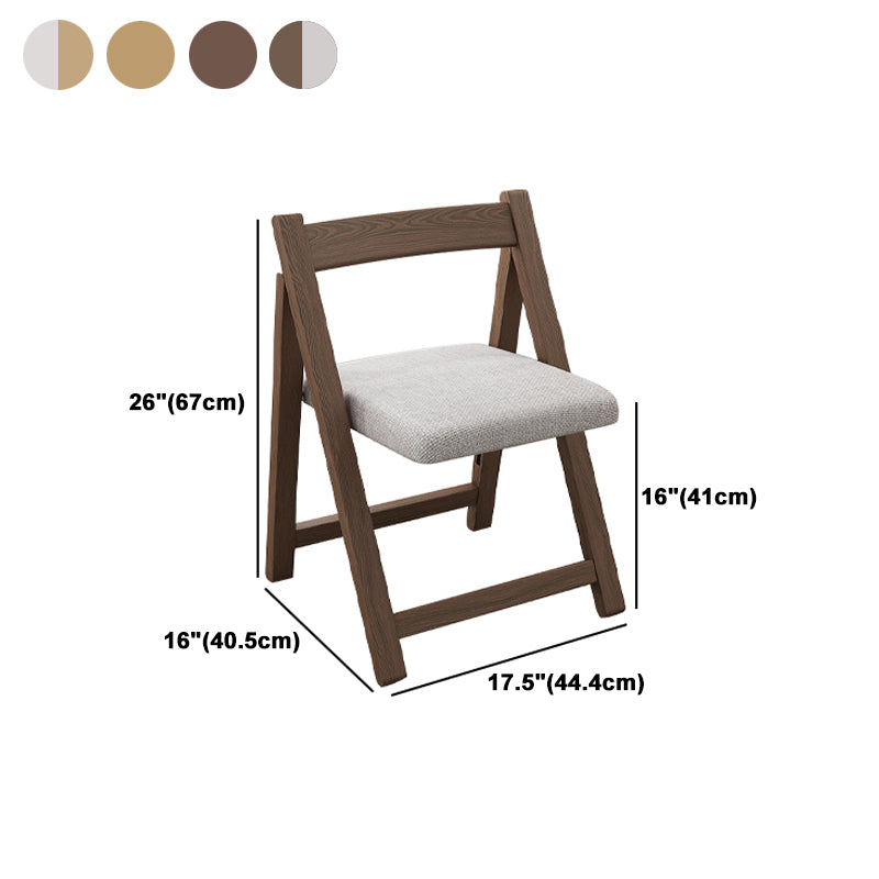 Modern Wood Dining Room Chair Armless Folding Side Chair for Home Use