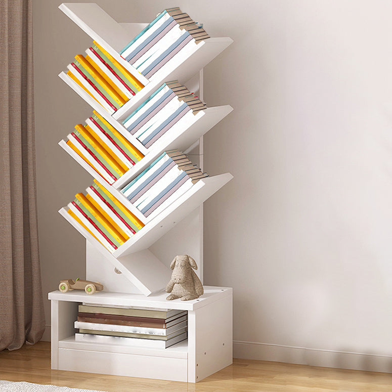 Multiple Colors Modern Style Bookshelf Wood Bookcase for Home
