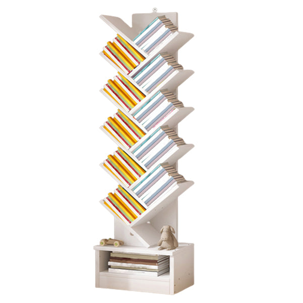 Multiple Colors Modern Style Bookshelf Wood Bookcase for Home