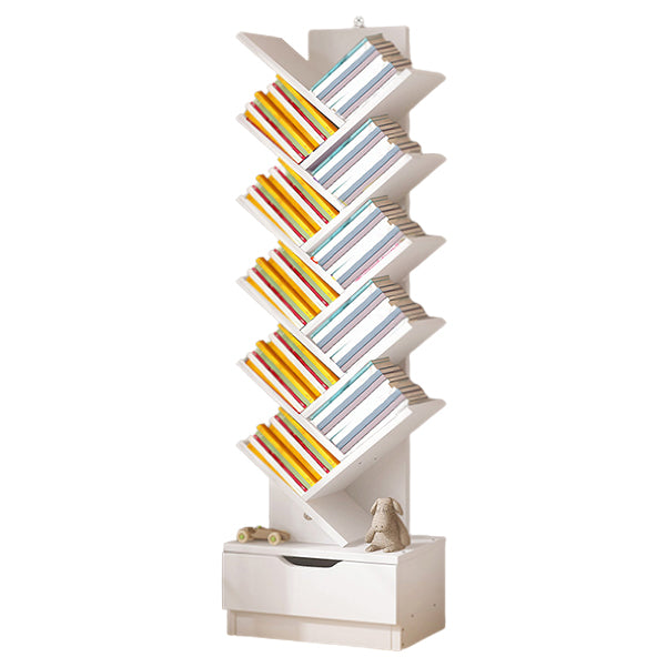 Multiple Colors Modern Style Bookshelf Wood Bookcase for Home