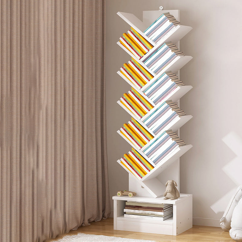 Multiple Colors Modern Style Bookshelf Wood Bookcase for Home