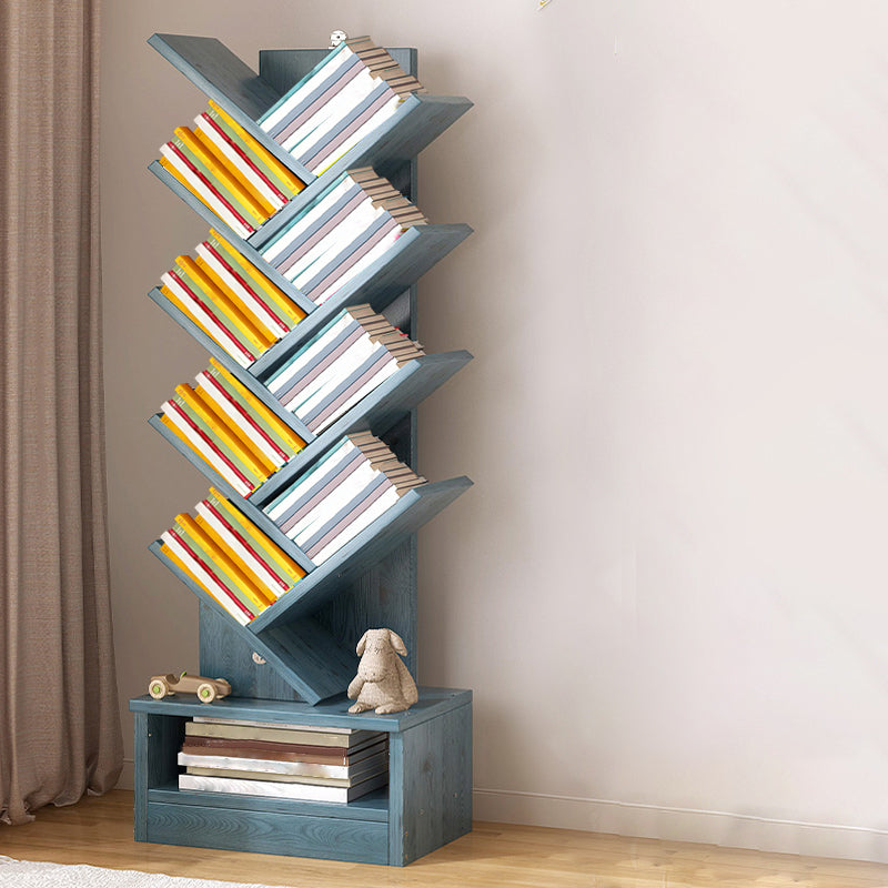 Multiple Colors Modern Style Bookshelf Wood Bookcase for Home