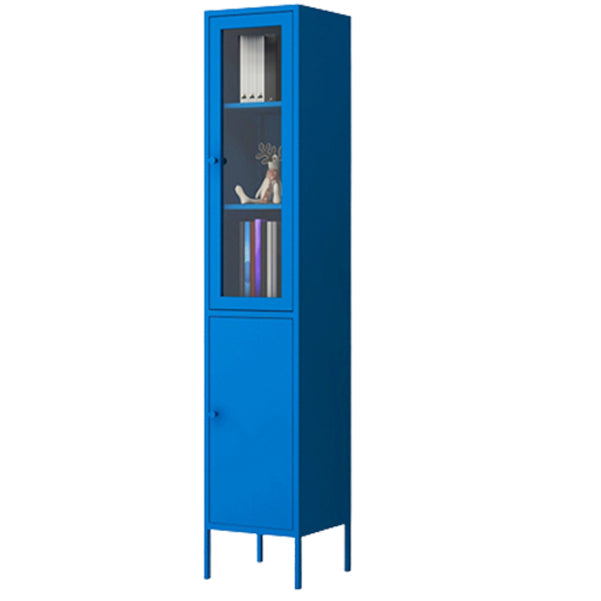 Multiple Colors Modern Style Bookshelf, Metal Bookcase for Home