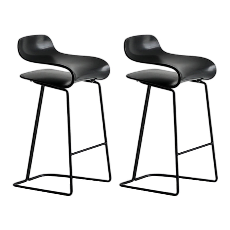 Nordic Style Metal Bar-stool Plastic Counter Bar Stool for Kitchen