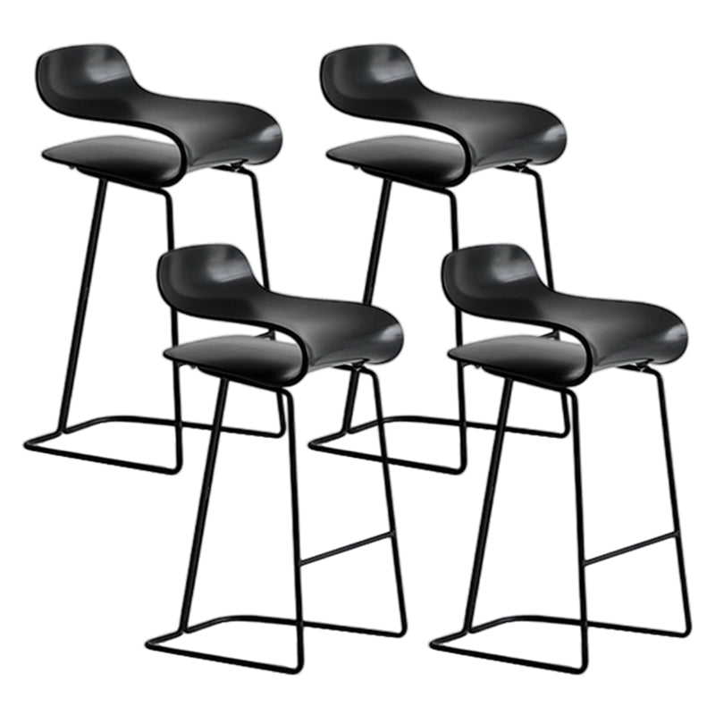 Nordic Style Metal Bar-stool Plastic Counter Bar Stool for Kitchen
