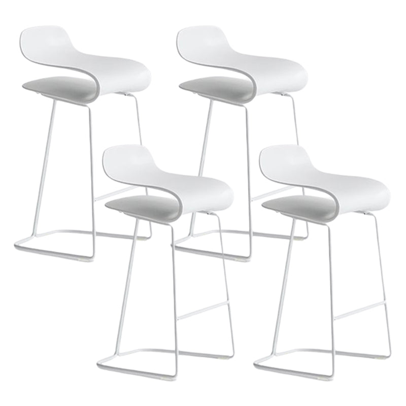 Nordic Style Metal Bar-stool Plastic Counter Bar Stool for Kitchen