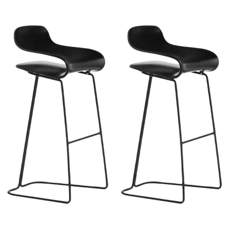 Nordic Style Metal Bar-stool Plastic Counter Bar Stool for Kitchen