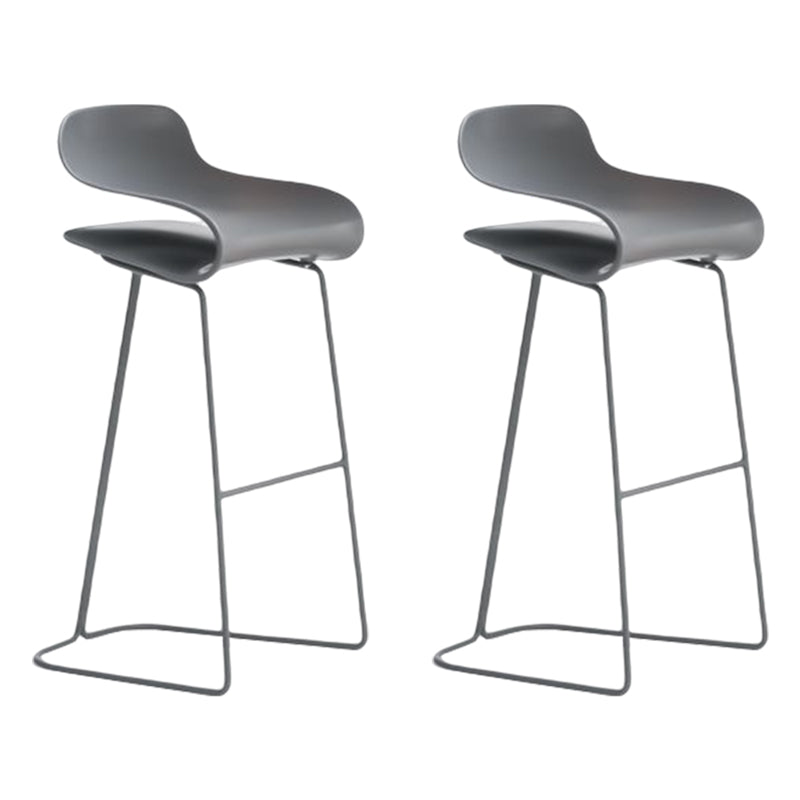 Nordic Style Metal Bar-stool Plastic Counter Bar Stool for Kitchen