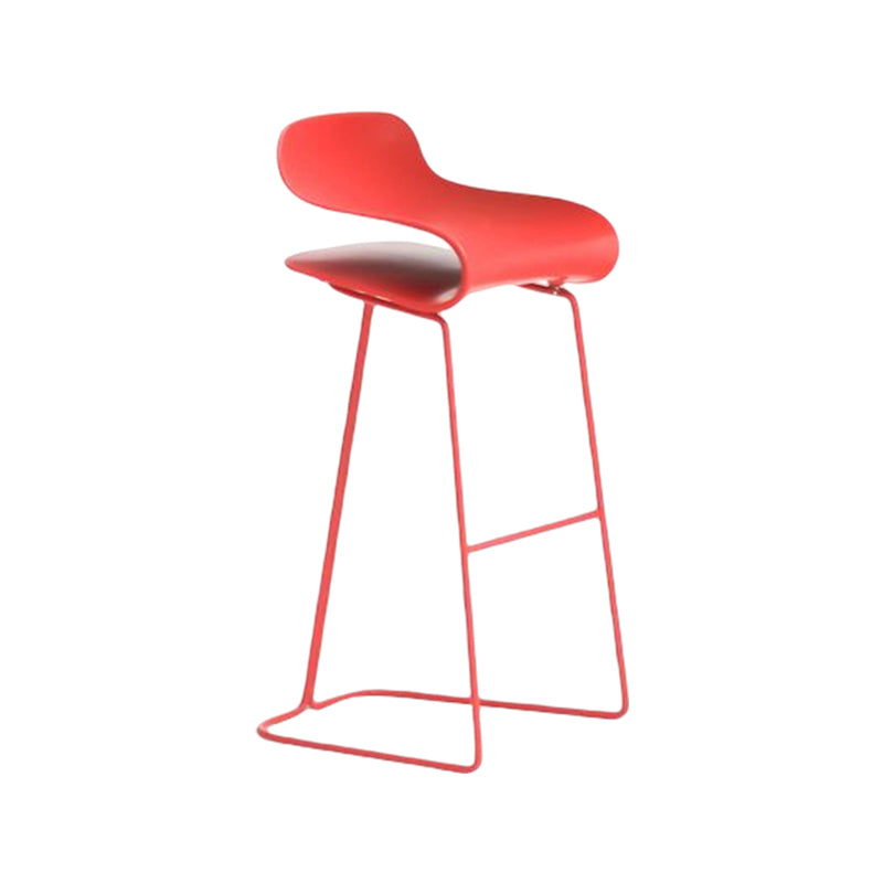 Nordic Style Metal Bar-stool Plastic Counter Bar Stool for Kitchen