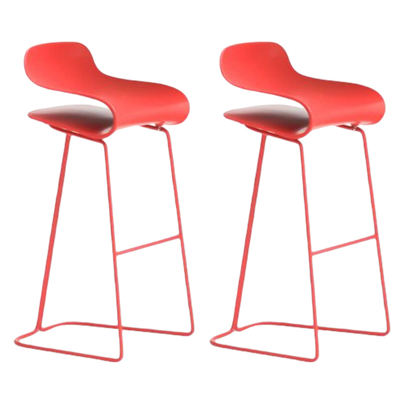 Nordic Style Metal Bar-stool Plastic Counter Bar Stool for Kitchen