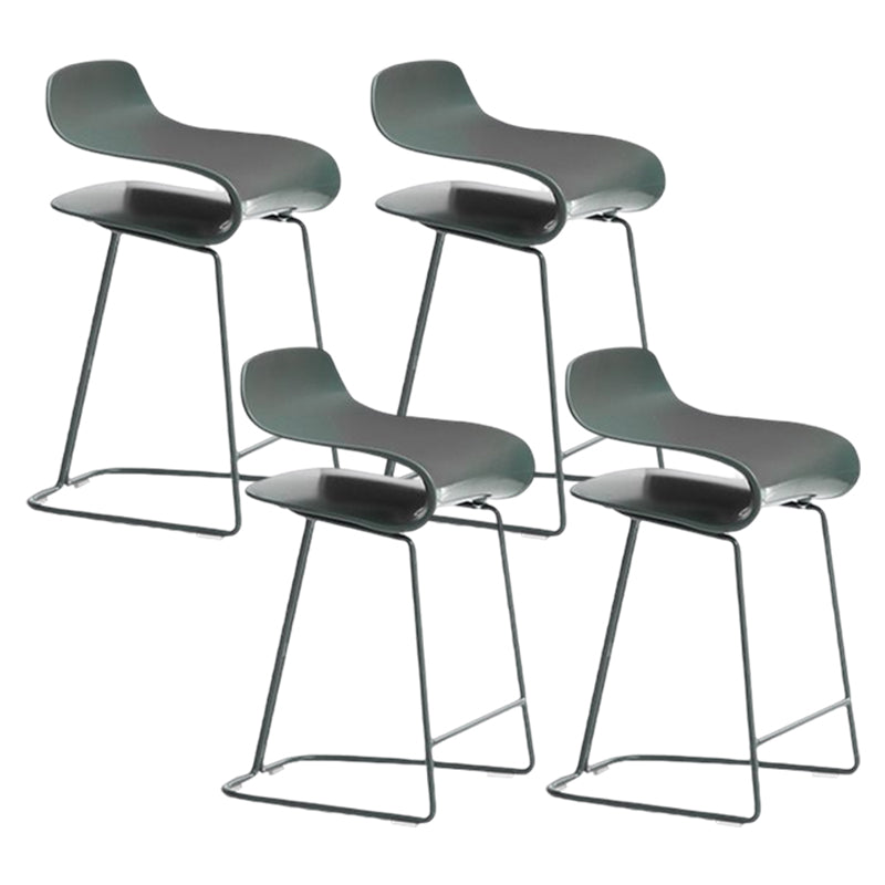 Nordic Style Metal Bar-stool Plastic Counter Bar Stool for Kitchen