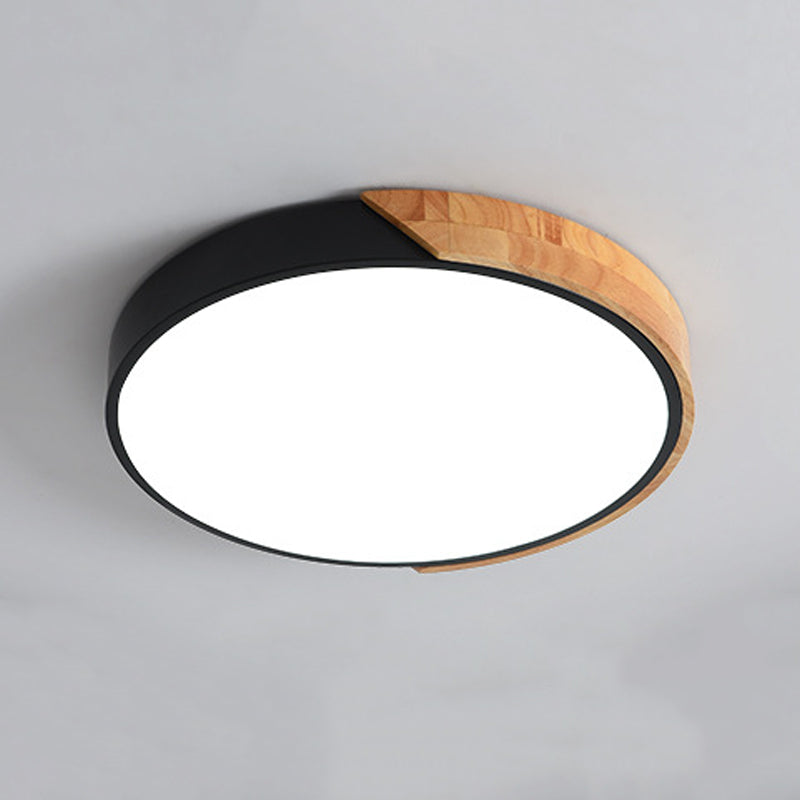 Modern Style Circle Shape Ceiling Lamp Metal 1 Light Ceiling Lighting for Dining Room