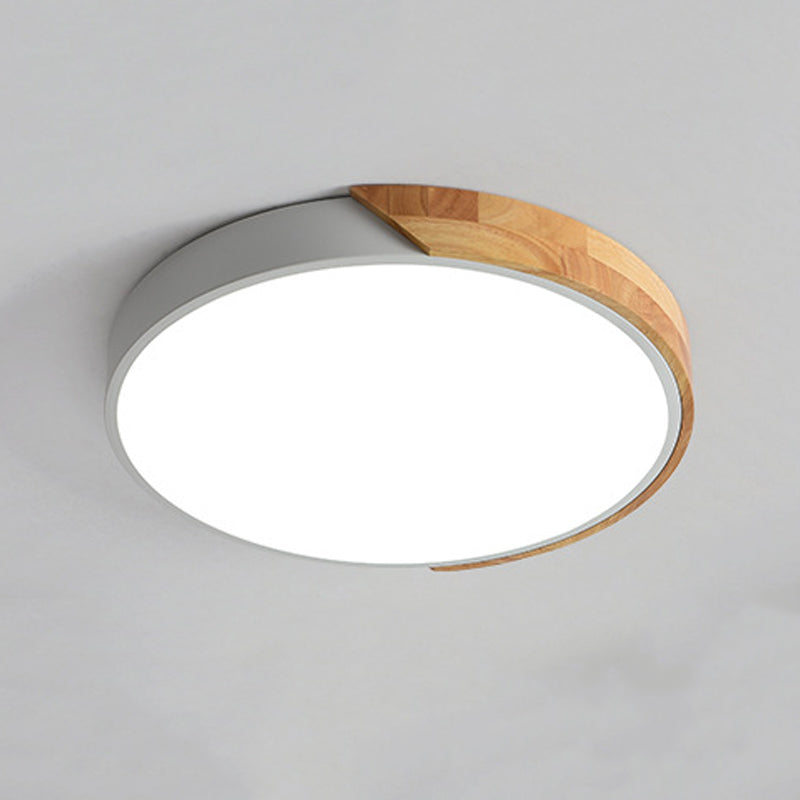 Modern Style Circle Shape Ceiling Lamp Metal 1 Light Ceiling Lighting for Dining Room