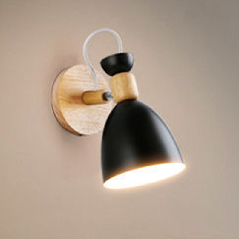 Metal Flare Wall Mounted Lamps Modern Style 1 Light Wall Mount Lighting