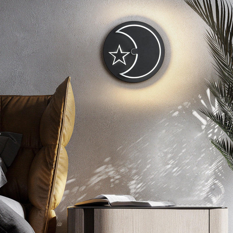 Nordic Style Metal Wall Light Geometric Rotatable LED Wall Sconce for Bedroom