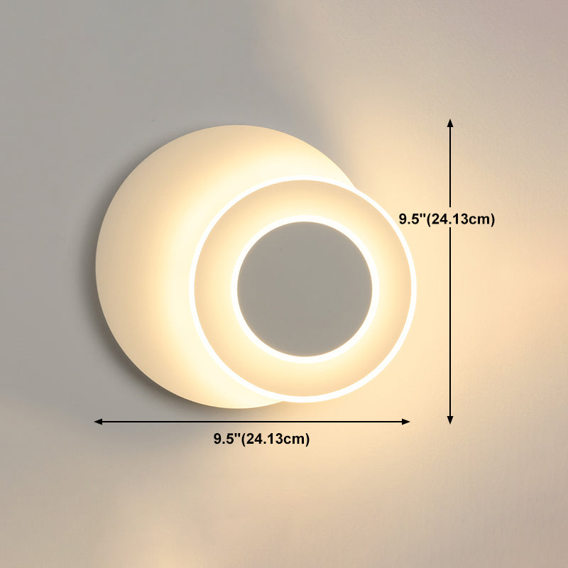 Nordic Style Metal Wall Light Geometric Rotatable LED Wall Sconce for Bedroom