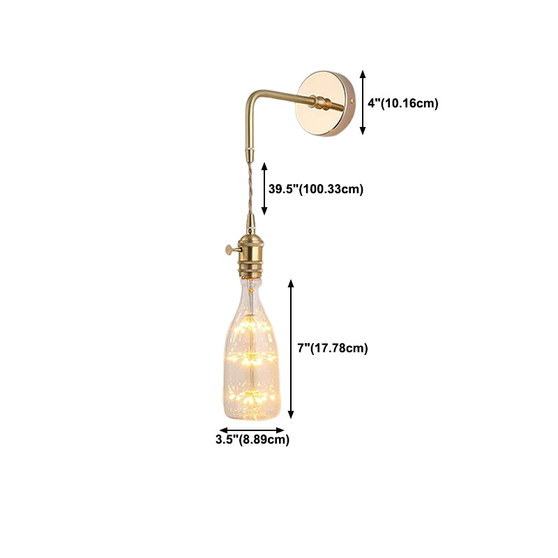 Brass Wall Sconce Nordic Minimalist Style Wall Light Sconces for Bedroom