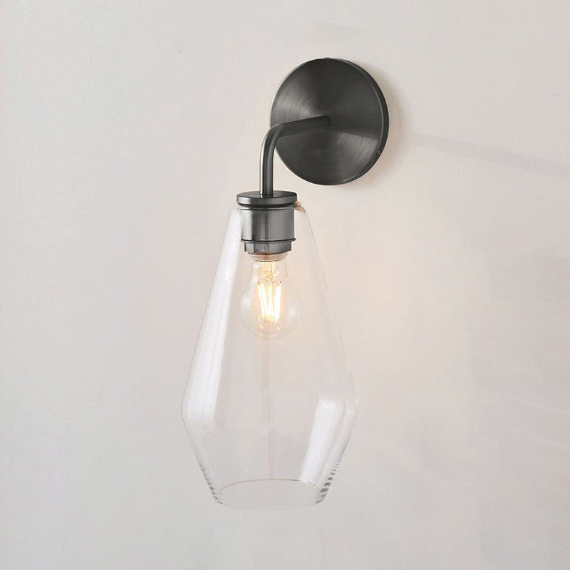 Simple Wall Sconce Lamp Glass Wall Mounted Light for Bedroom