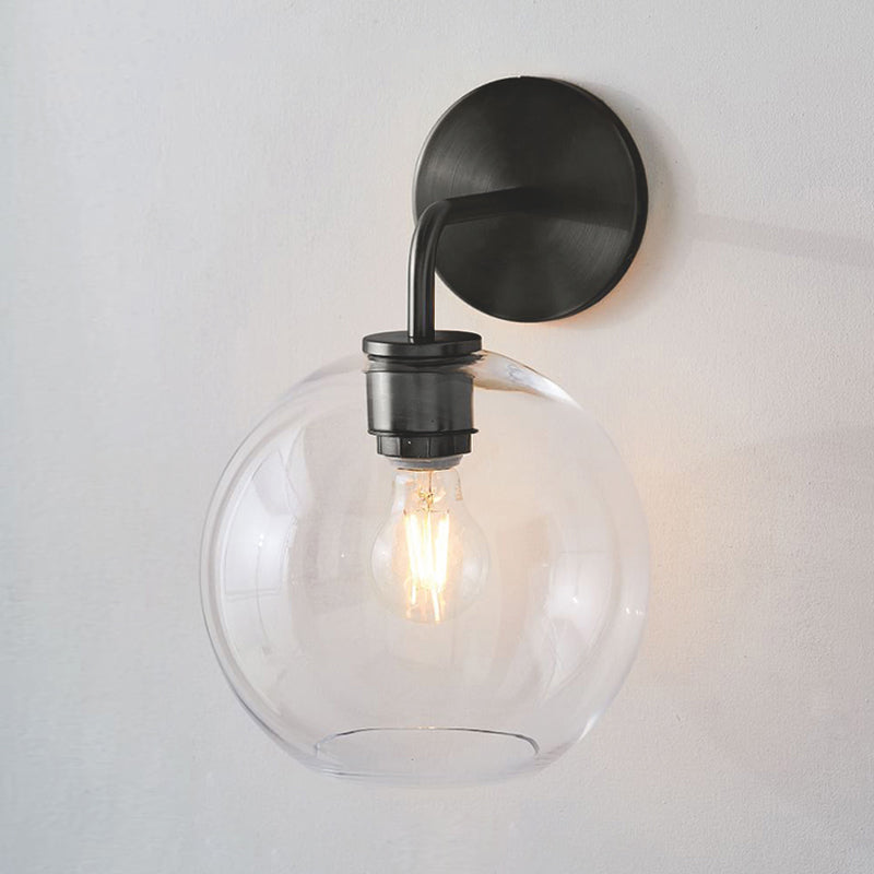 Simple Wall Sconce Lamp Glass Wall Mounted Light for Bedroom