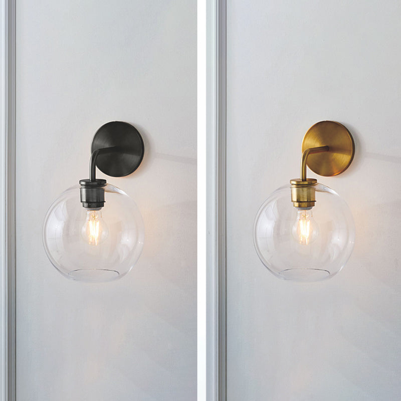 Simple Wall Sconce Lamp Glass Wall Mounted Light for Bedroom